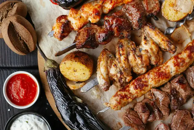 Greek Chicken Souvlaki Skewers