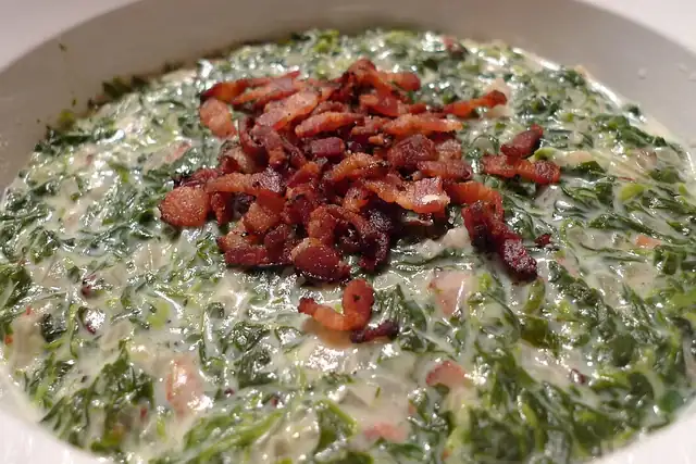 Creamed Spinach with Bacon