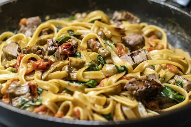 Creamy Beef and Shells
