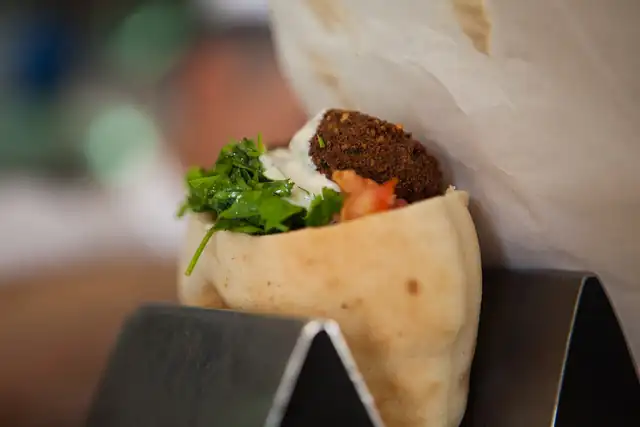 Falafel Pitas with Tahini Sauce